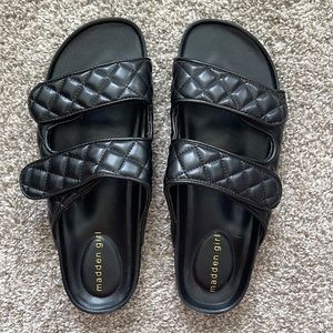 Madden Girl NWOT Black Slip On Sandals